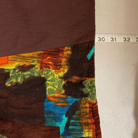 Vintage Cherry Creek 1X Abstract Print Button-Up Blouse - Picture 9 of 9